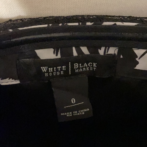 WHBM strapless black and white dress - Picture 2 of 5